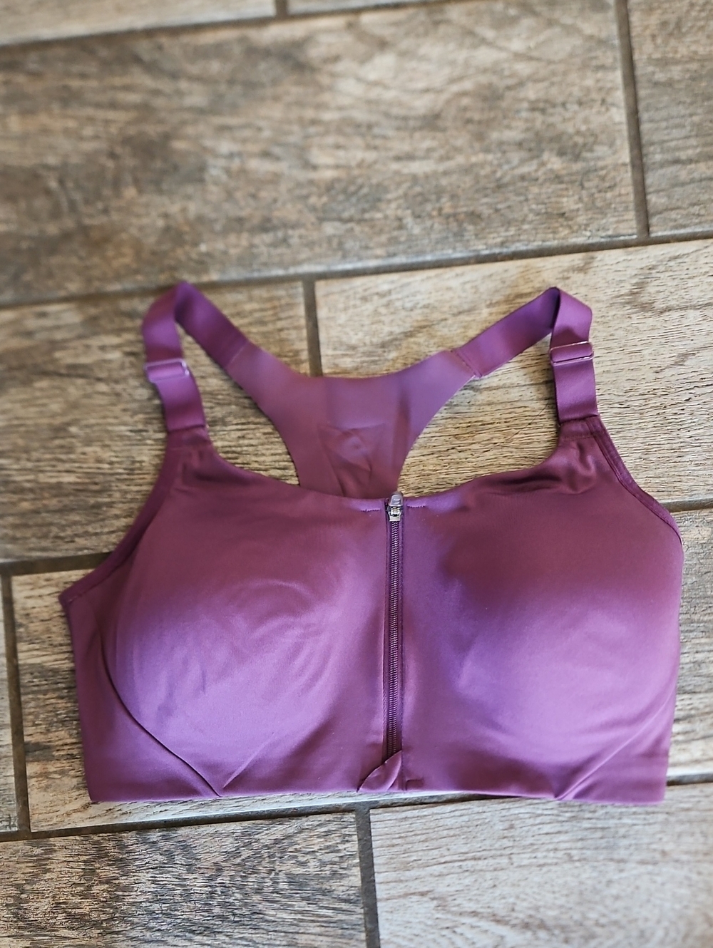 Target All In Motion Front-Zip Racerback Sports Bra - Plum 36D